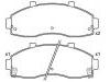 الفرامل الوسادة Brake Pad Set:0K72A-33-28Z