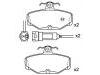 Brake Pad Set:1 666 624