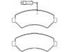 الفرامل الوسادة Brake Pad Set:77367093